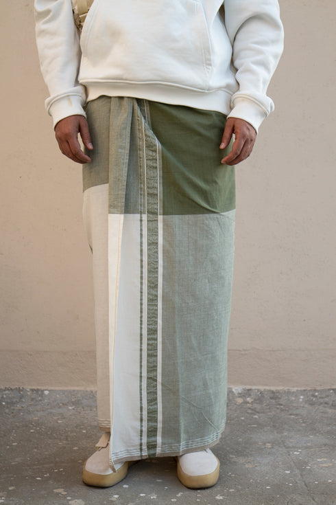 CHITTATTUKARA Checked Single Kasavu Mundu