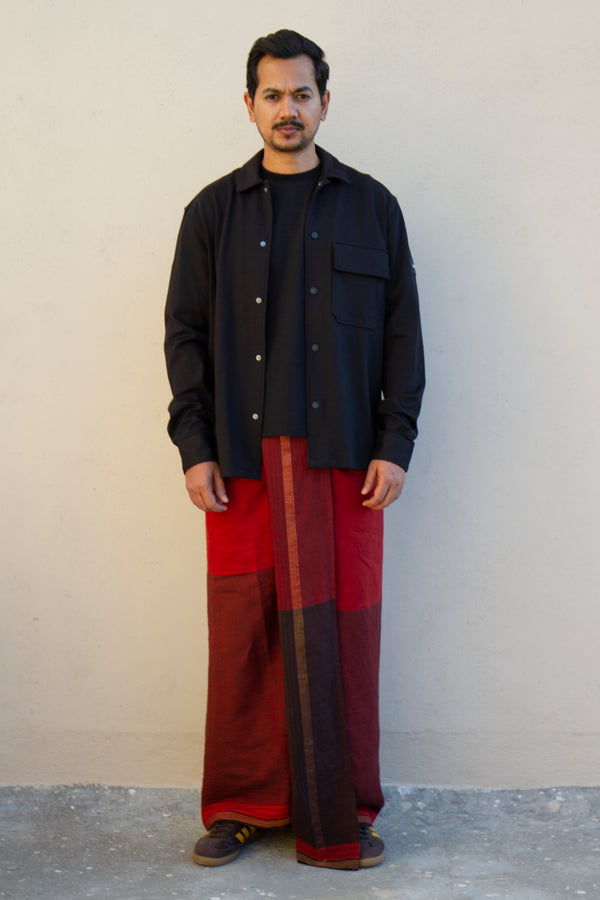 CHOORNIKKARA 100% Premium Linen Hand woven Single Mundu