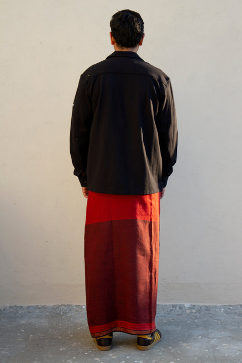 CHOORNIKKARA 100% Premium Linen Hand woven Single Mundu