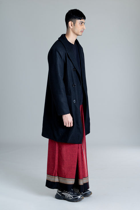 CHULLIKKARA Hand Woven Light weight Mundu with Jaccquard