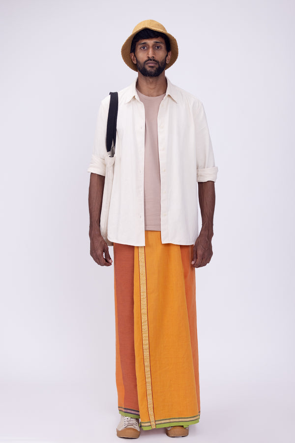 NEYYATTINKARA Reversible Kasavu Mundu