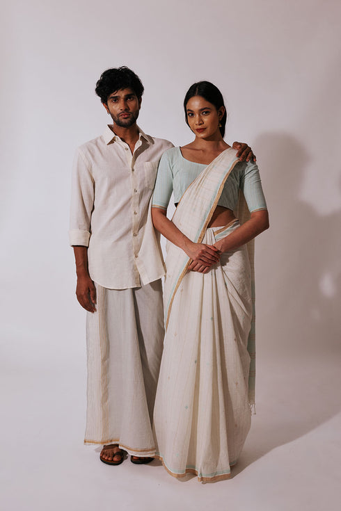 ANCHITHAL CHELA + THEKKEKKARA MUNDU COMBO