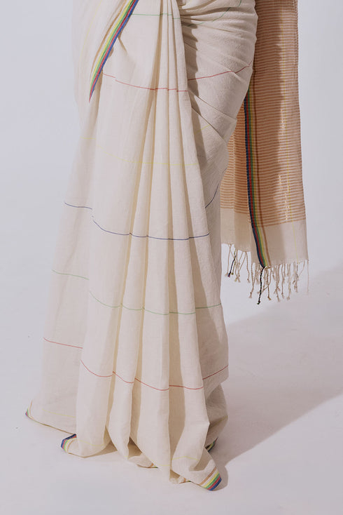 MUKKUTTI CHELA with Paisley Hand Block Printed Blouse