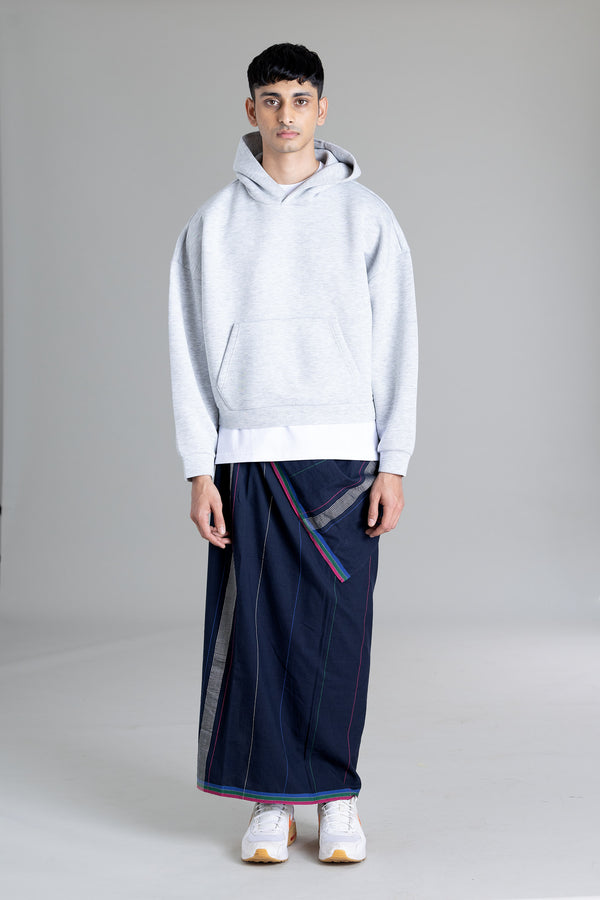 ITHIKKARA Hand Woven Kasavu Mundu