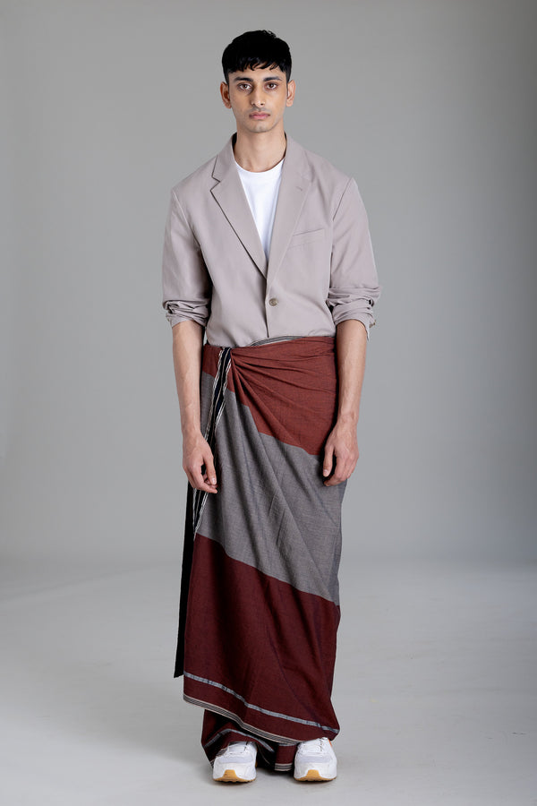 MULLAKKARA Hand Woven Kasavu Mundu