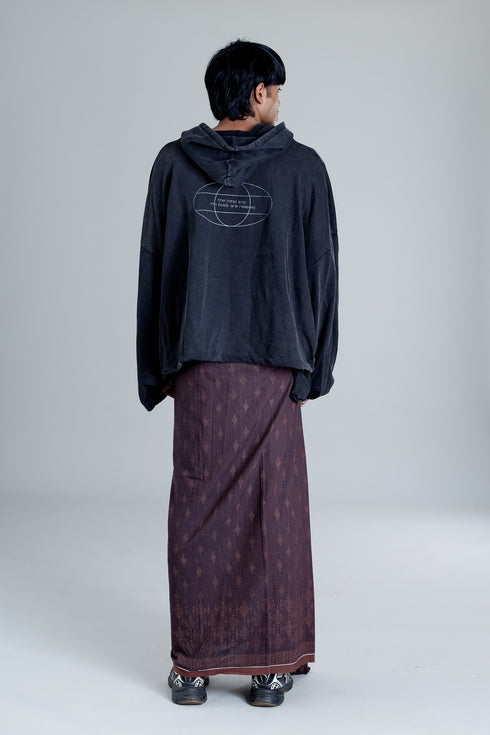 NENMANIKKARA Hand Woven Hand Block Printed Mundu