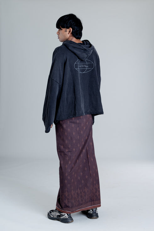 NENMANIKKARA Hand Woven Hand Block Printed Mundu