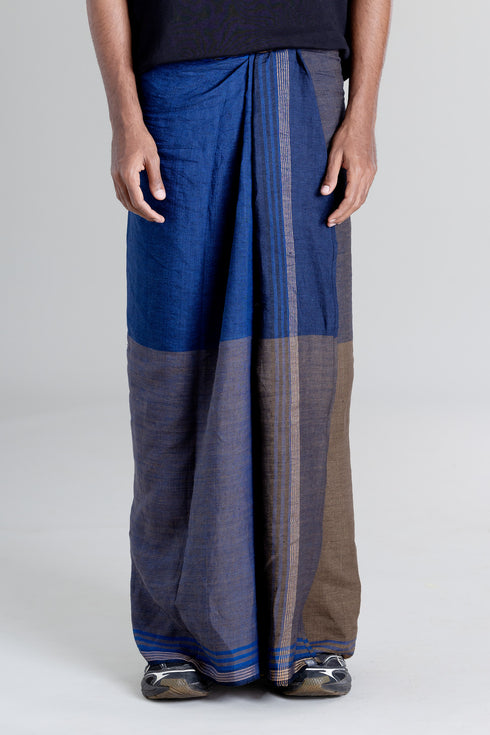 PONJIKKARA 100% Premium Linen Hand woven Single Mundu