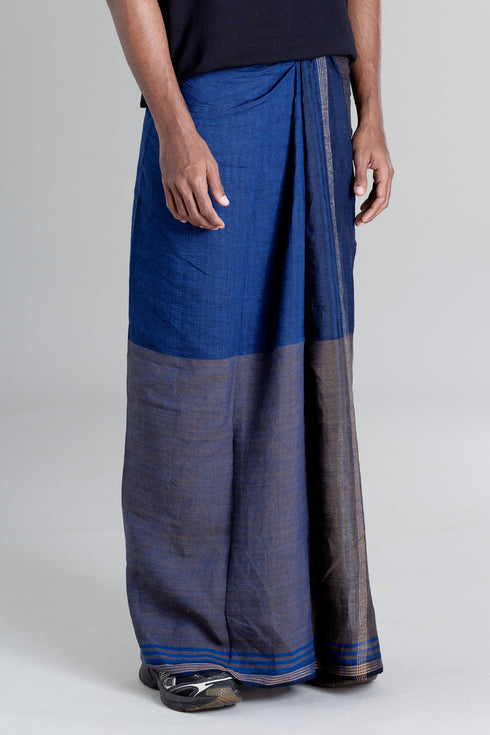 PONJIKKARA 100% Premium Linen Hand woven Single Mundu