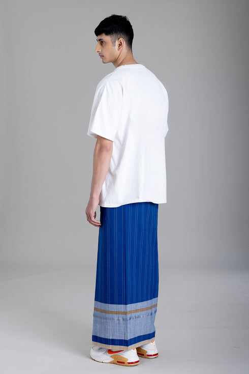 THRIKKAKKARA Striped Kasavu Mundu