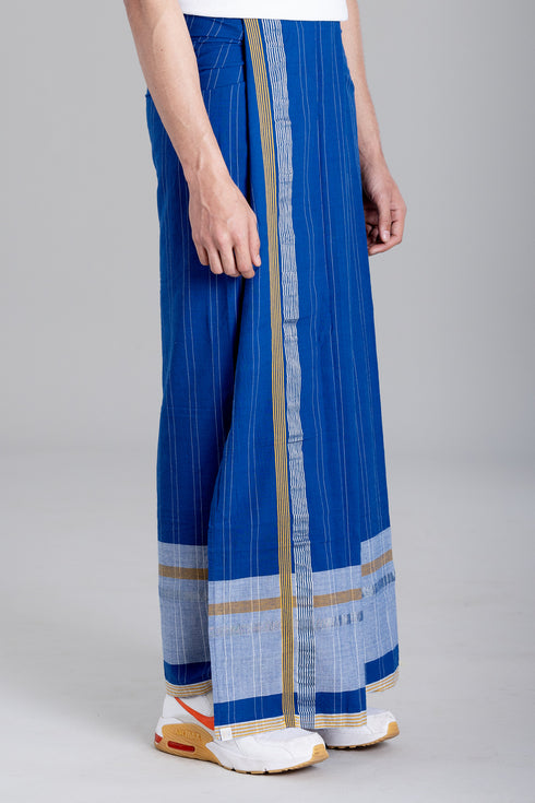 THRIKKAKKARA Striped Kasavu Mundu