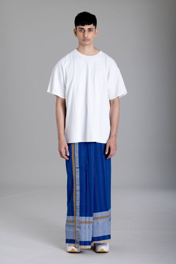 THRIKKAKKARA Striped Kasavu Mundu